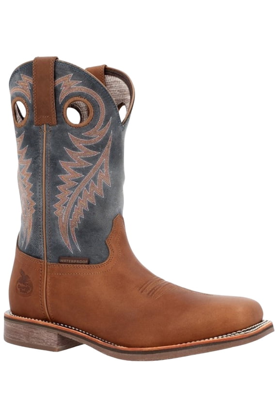 Men's Carbo-Tec Elite Waterproof Pull On Safety Western Soft Toe Brown 11.5 D(M) US