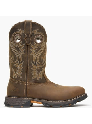 Georgia Boot Carbo-Tec LT Men's Waterproof Work Boot – Alligator Look, Easy Zipper, Super Comfy