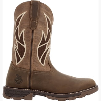 Georgia Brown Pull-On Work Boots Sz 10.5 W Georgia Boot Men main image 2