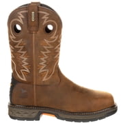 Georgia Boot Carbo-Tec LT Alloy Toe Waterproof Pull-On Boot, Brown, Size 8.5M
