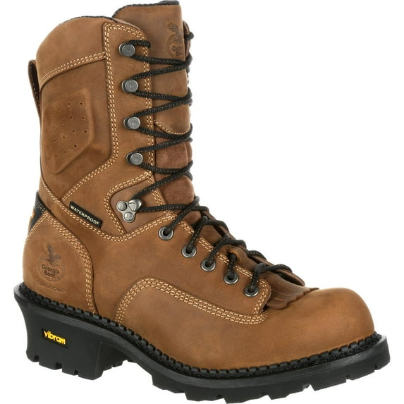 Georgia Boot Comfort Core Composite Toe Waterproof 400G Insulated Logger Work Boot Size 10.5(W)