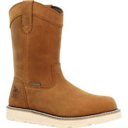 Wedge pull on work boots deals