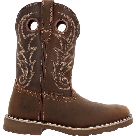 Georgia Boot Core 37 Western 11" Steel Toe Waterproof Pull-On Work Boot