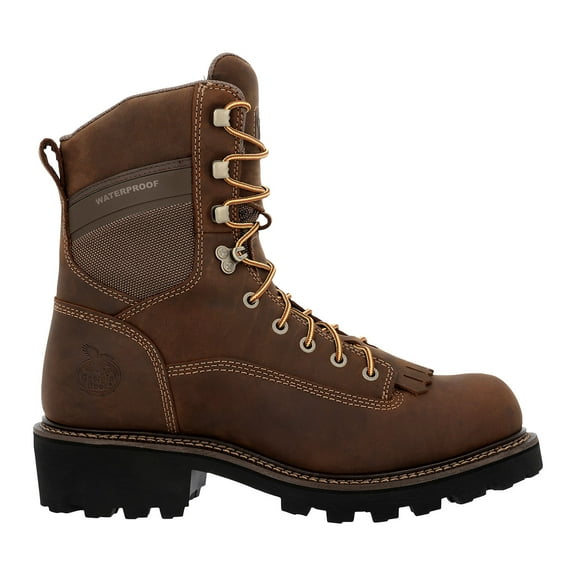 Georgia Boot Core 37 9" Scalloped Heel Waterproof Composite Toe Logger Work Boot
