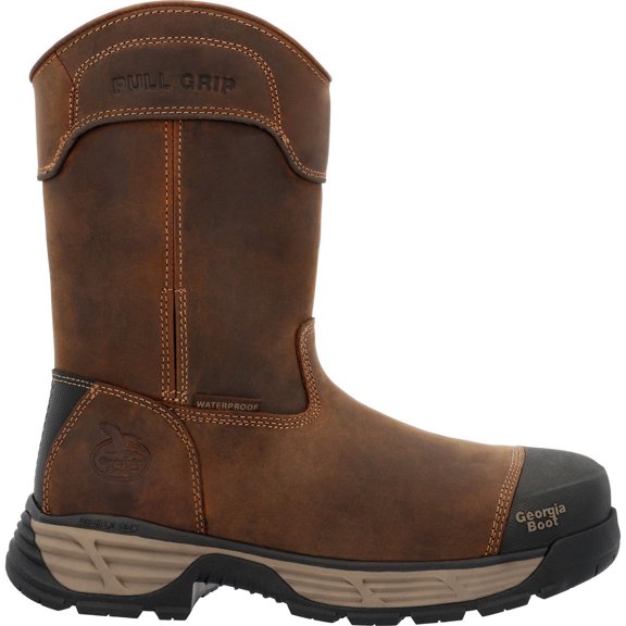 Georgia Boot Durablend Edge 10" Waterproof Alloy Toe Pull On Work Boot