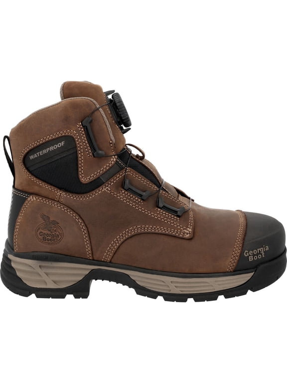Men's BOA® DuraBlend Edge Alloy Toe Work Boot, Brown, Size 9(W)