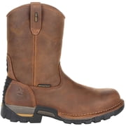 Georgia Boot Eagle One Waterproof Pull On Work Boot, Brown, Size 11.5(W)