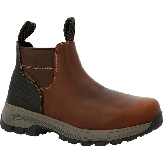 Georgia Boot Eagle Trail Waterproof Alloy Toe Chelsea Work Boot Size 11(M)