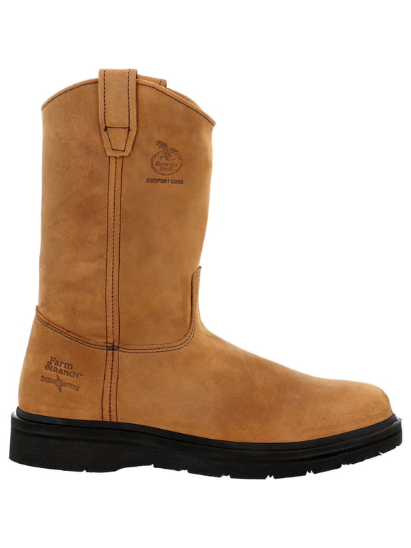 Farm and Ranch Pull On Work Boot, Mississippi Tan, Size 10.5(W)