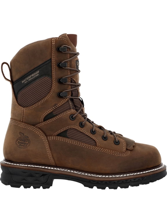 LTX Logger 9" Composite Toe 400G Insulated Waterproof Work Boot, Brown, Size 14(M)