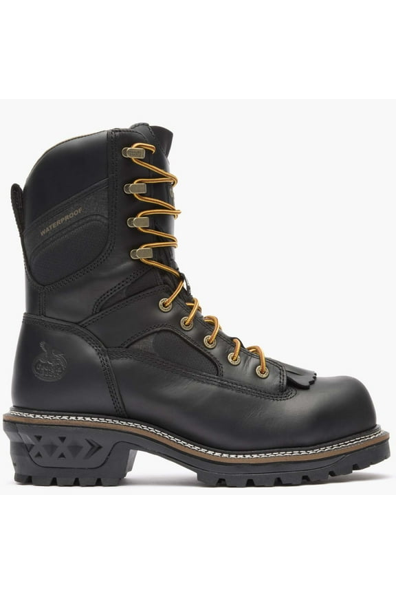 LTX Logger Composite Toe Waterproof Black Work Boot