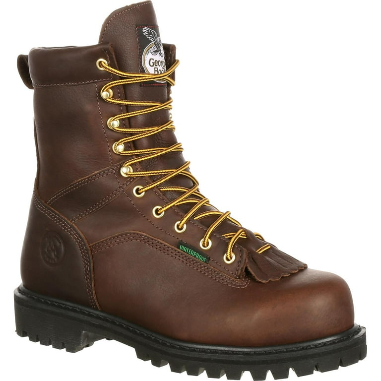 Georgia Boot Lace to Toe Steel Toe Waterproof Work Boot Walmart