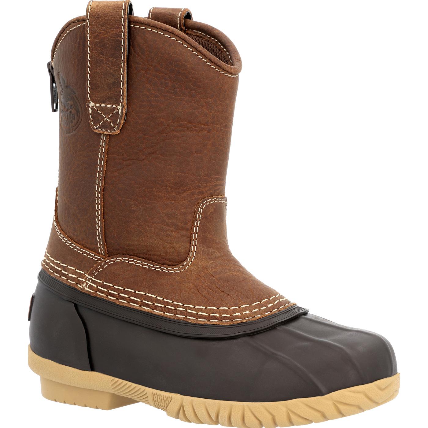 Georgia Boot Marshland Big Kids Pull On Duck Boot Size 4 M Walmart