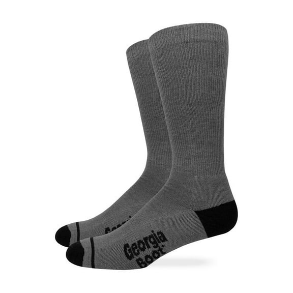 Georgia Boot Mens Ultra Dri Lightweight Seamless Toe Crew Socks 2 Pair Pack