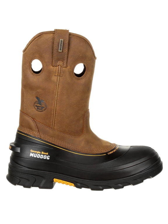 Muddog Composite Toe Waterproof Work Wellington, Barracuda Gold, Size 14(W)