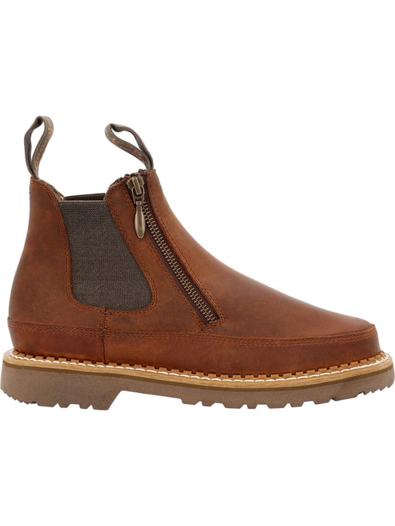 Women's Side Zip Chelsea Romeo, Brown, Size 7(M)