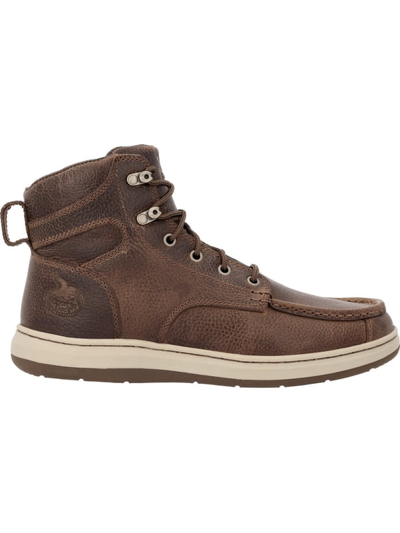 Men's Eagle Superlyte Moc-Toe Chukka, Brown, Size 10.5(M)