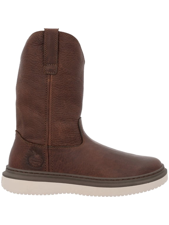 Wedge Superlyte 11" Pull-On Work Boot, Soggy Brown, Size 11(M)