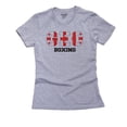 thumbnail image 1 of Georgia Boxing - Olympic Games - Rio - Flag Women's Cotton Grey T-Shirt, 1 of 2