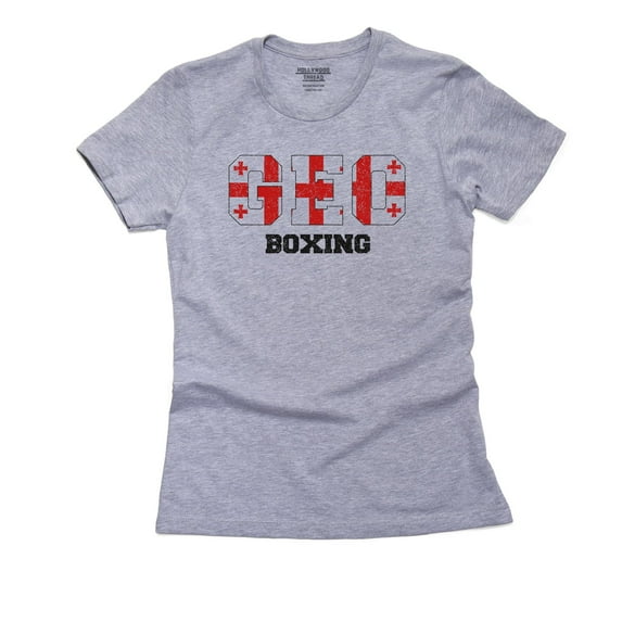 Georgia Boxing - Olympic Games - Rio - Flag Women's Cotton Grey T-Shirt