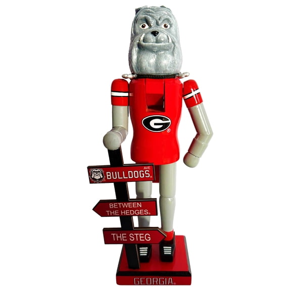 Georgia Bulldogs 12" Mascot Nutcracker