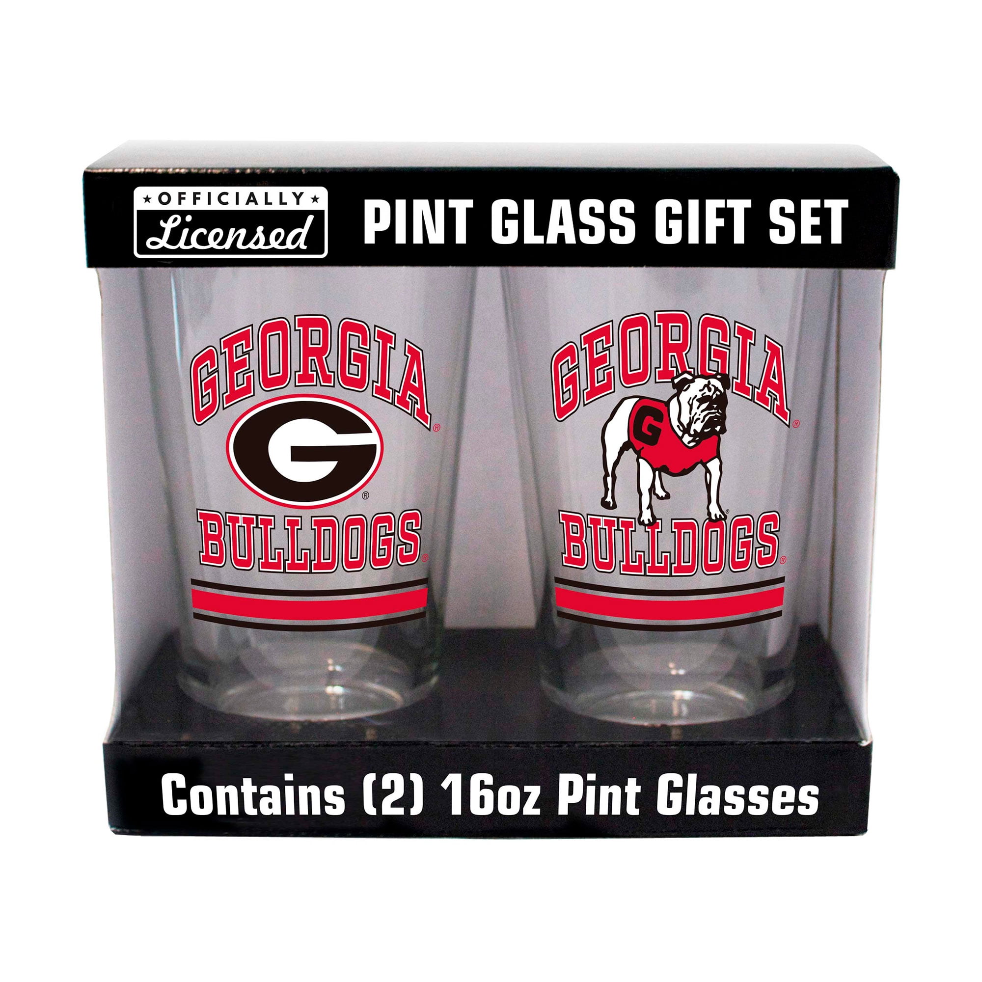 Logo Brands Georgia Bulldogs Pint Glass - Thumbnail 3