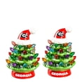 thumbnail image 1 of Georgia Bulldogs 2-Pack 4" Ceramic LED Christmas Tree Set, 1 of 3