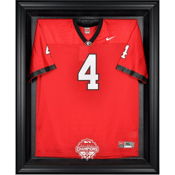 Georgia Bulldogs 2021 College Football Playoff Champions Black Framed Logo Jersey Case - Fanatics Authentic Certified