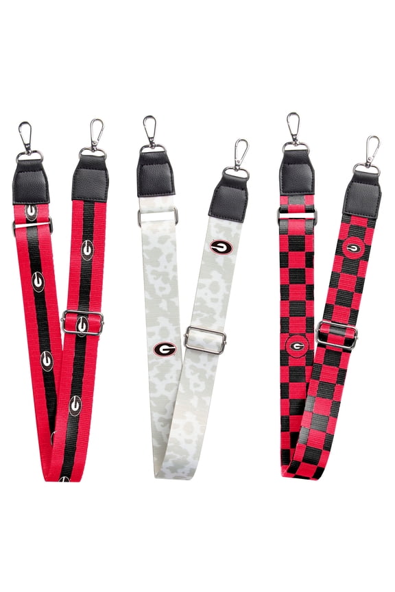 Georgia Bulldogs 3-Pack Bag Strap Set
