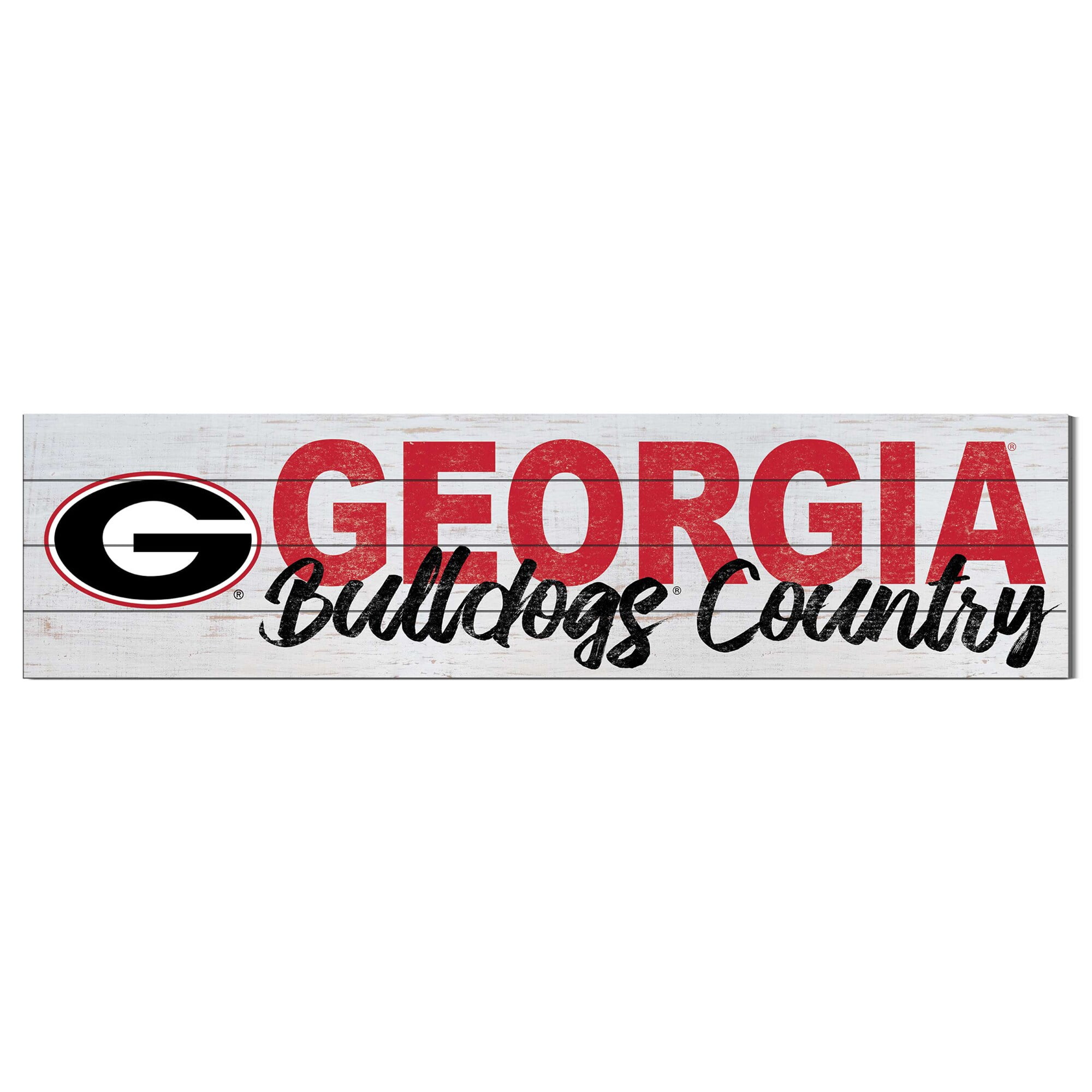 Georgia Bulldogs 40'' x 10'' Logo Sign - Walmart.com