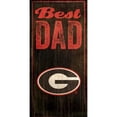 thumbnail image 1 of Georgia Bulldogs 6'' x 12'' Best Dad Sign, 1 of 7