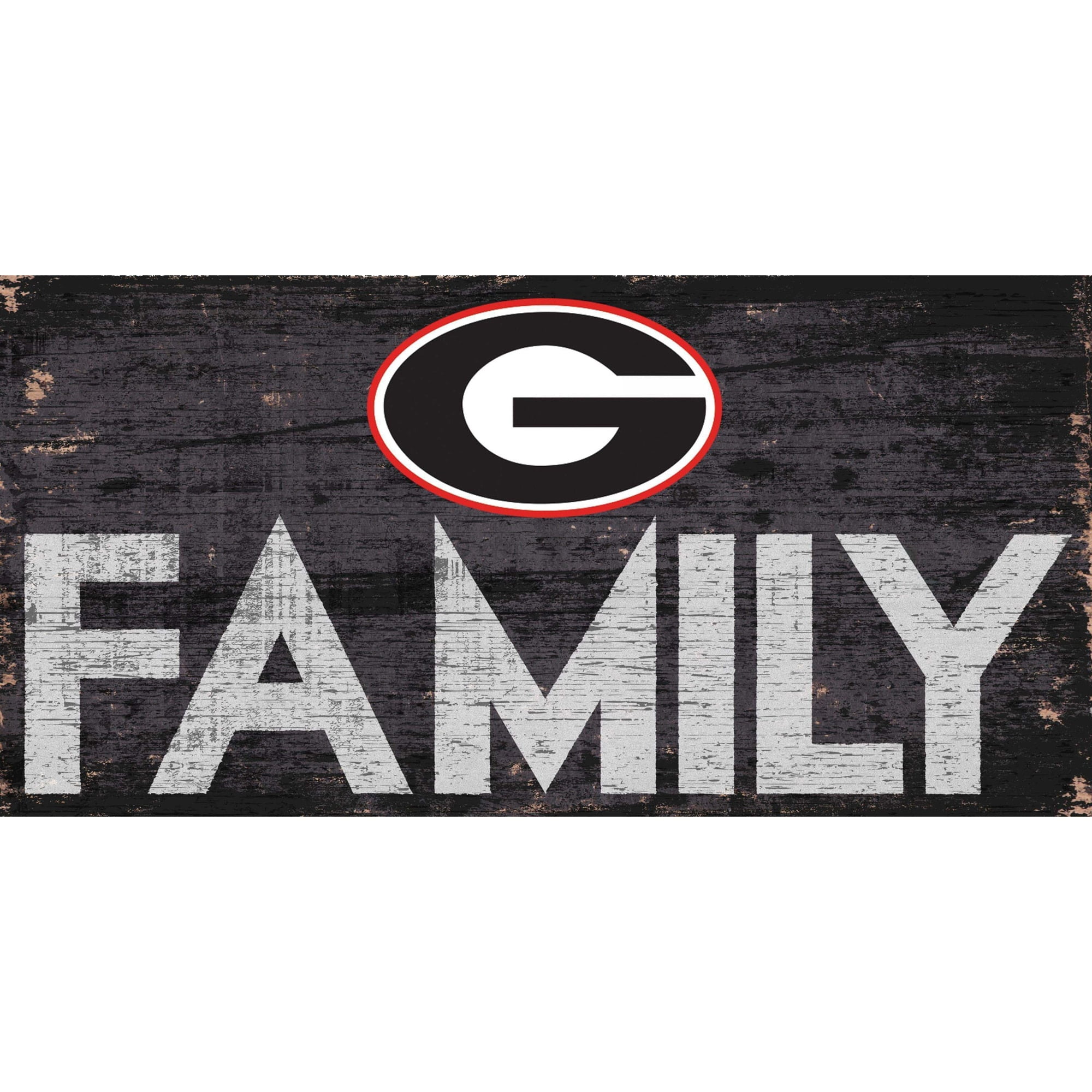 Georgia Bulldogs 6'' x 12'' Family Sign
