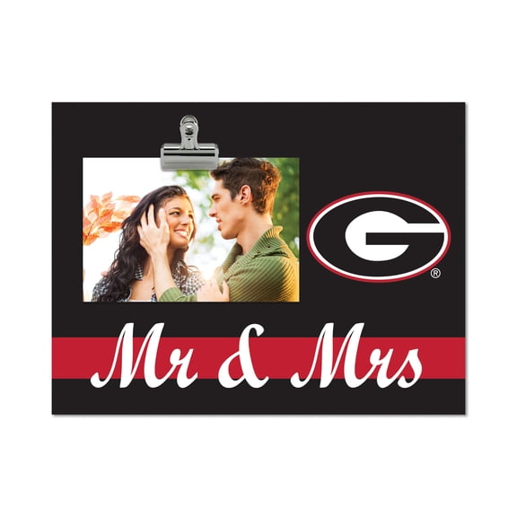 Georgia Bulldogs 8" x 10.5" Briteline Mr & Mrs Clip Frame