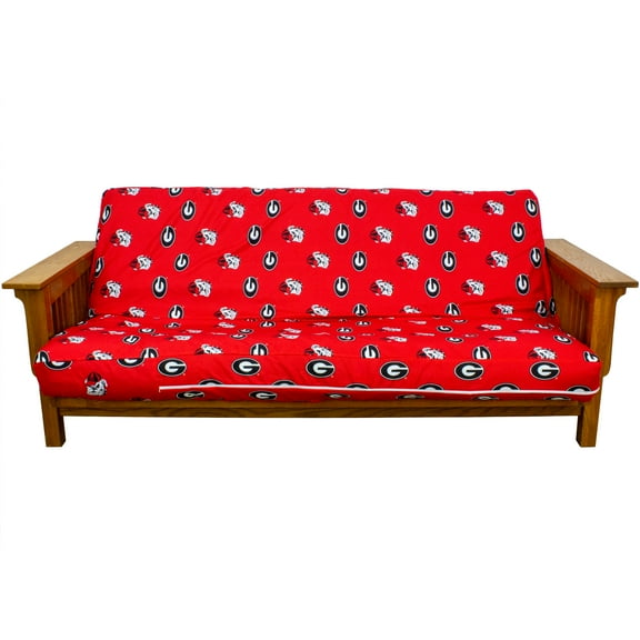 Georgia Bulldogs Futon Cover - Full size fits 6 and 8 inch mats