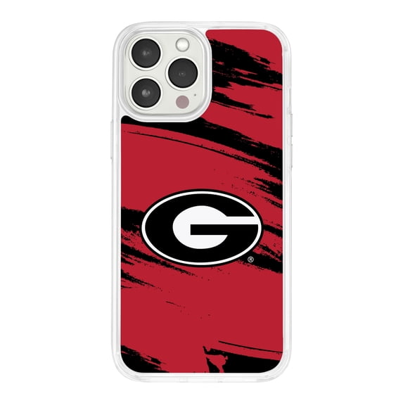 Georgia Bulldogs HD Phone Case Compatible with MagSafe Apple iPhone 15 Pro (Paint Stripe) by Affinity Bands