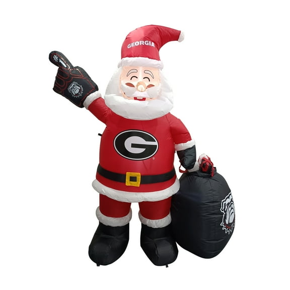 Georgia Bulldogs Inflatable Santa 7 Ft Tall