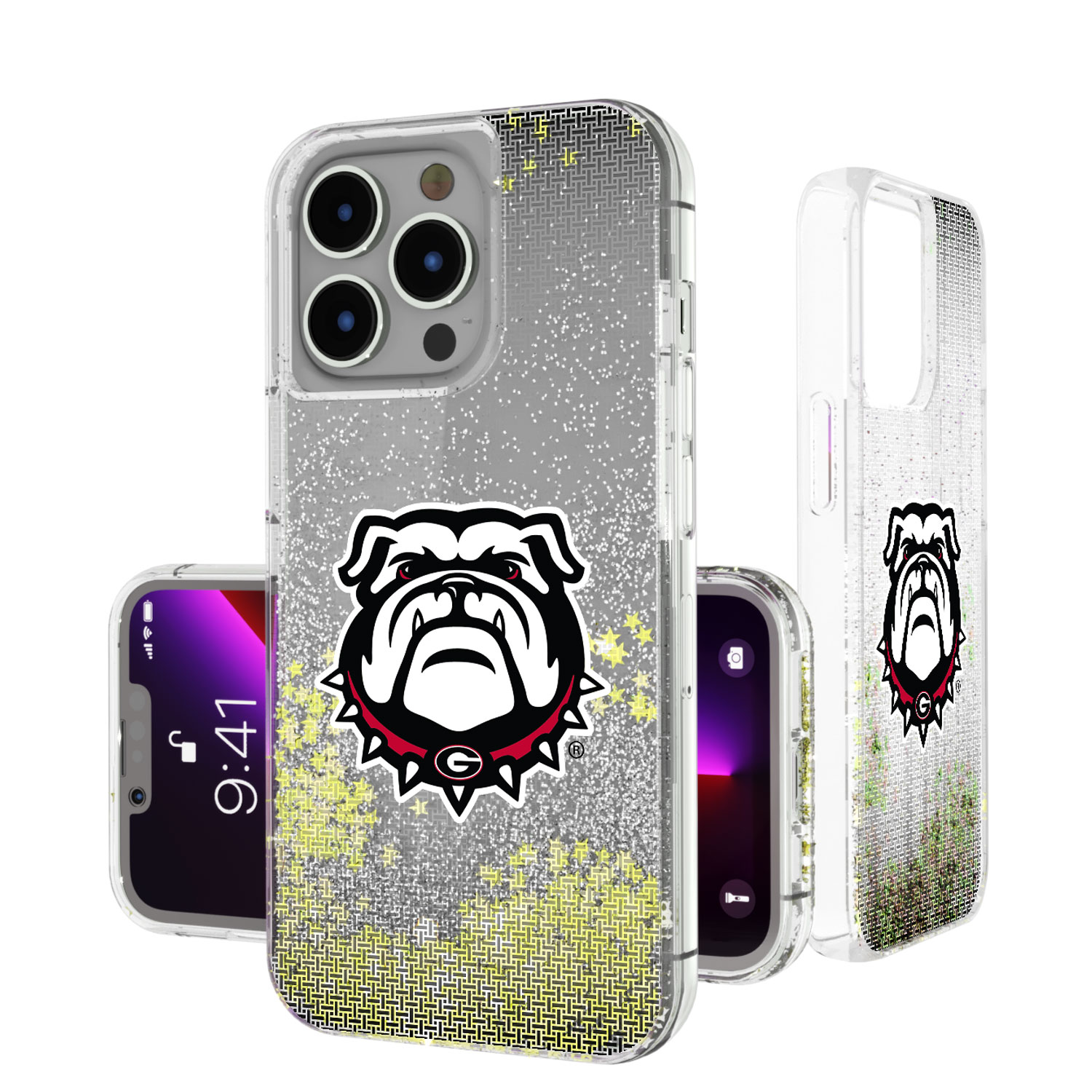 Georgia Bulldogs Linen Logo iPhone Glitter Case - Walmart.com