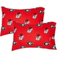 thumbnail image 1 of Georgia Bulldogs Pillowcase Pair, Standard, 20" x 30" (2 Standard Pillowcases), 1 of 8