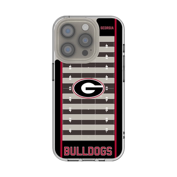 Georgia Bulldogs iPhone Clear Football Field Design Case