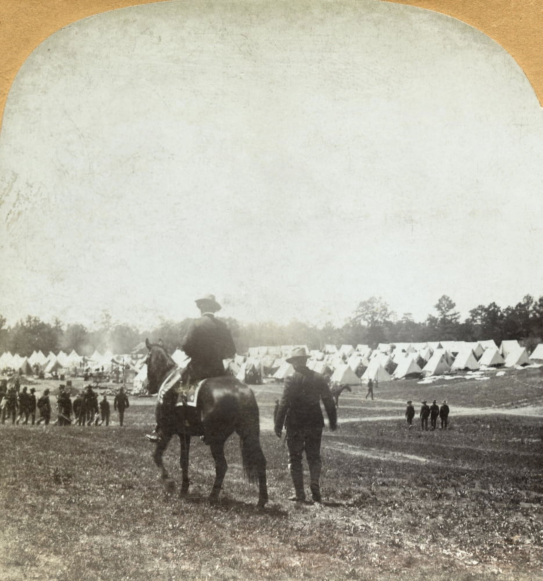 Chickamauga, 1898. Members Of The 2Nd U.S. Infantry Returning