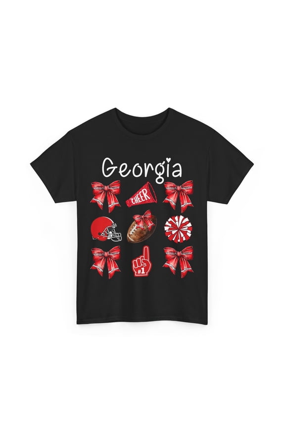 Georgia Coquette Bow Women Girls Kids Sister Toddler T-Shirt