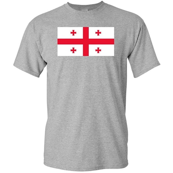 Georgia Country Flag Adult DT T-Shirt Tee