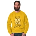 thumbnail image 1 of Georgia Cute GA Moonshine Mason Jar Sweatshirt for Men or Women Brisco Brands X, 1 of 6