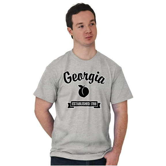 Georgia Cute Peach State Souvenir Men's Graphic T Shirt Tees Brisco Brands L