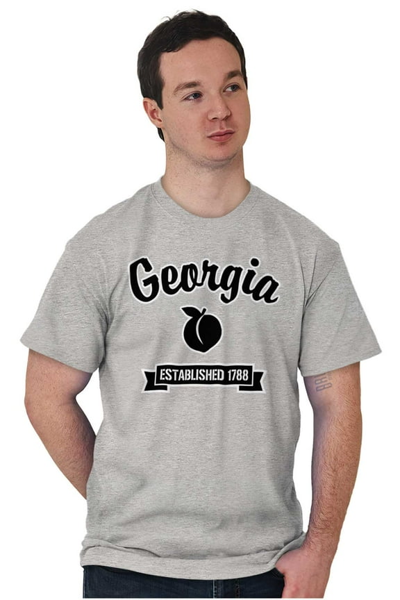 Georgia Cute Peach State Souvenir Men's Graphic T Shirt Tees Brisco Brands L
