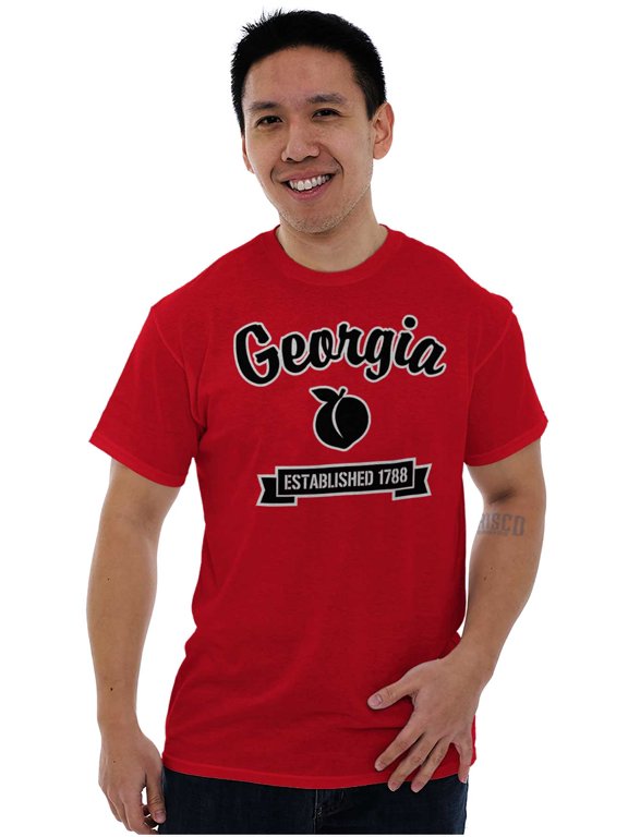 Georgia Cute Peach State Souvenir Men's Graphic T Shirt Tees Brisco Brands M