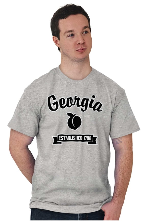 Georgia Cute Peach State Souvenir Men's Graphic T Shirt Tees Brisco Brands X