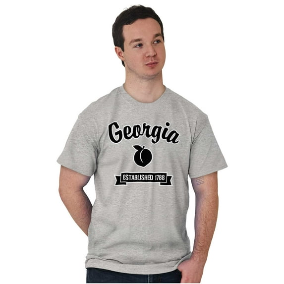 Georgia Cute Peach State Souvenir Men's Graphic T Shirt Tees Brisco Brands X