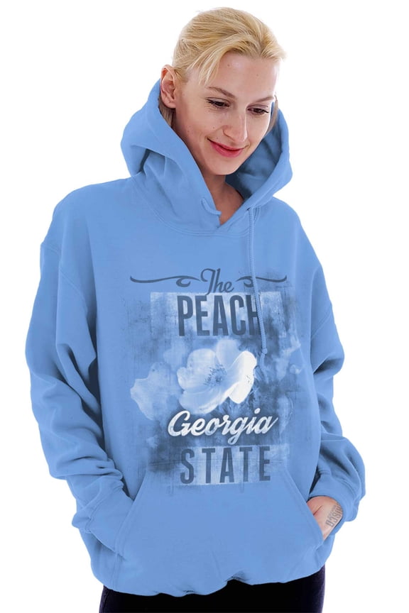 Georgia Cute State Flower Souvenir Hoodie Sweatshirt Women Brisco Brands M