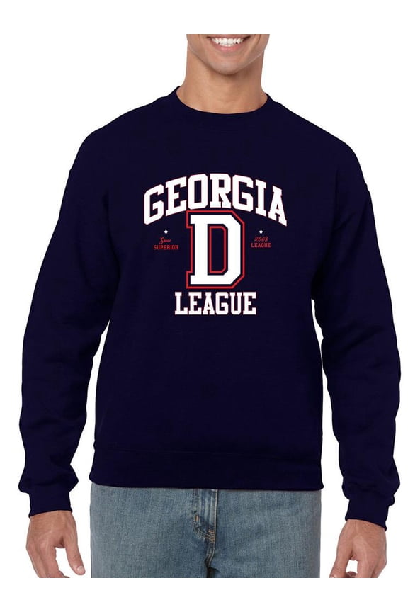 Georgia D League Sports Style Sweatshirt Men -Image by Shutterstock, Male x-Large